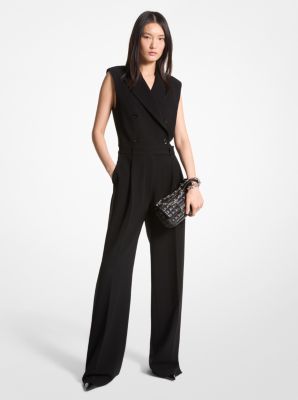 Zweireihiger Jumpsuit aus Krepp image number 0