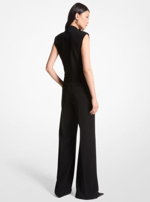 Crepe Double-Breasted Jumpsuit