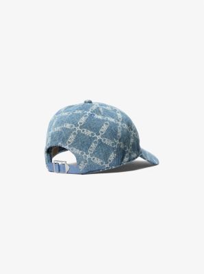 Baseballkappe aus Denim mit Empire-Logomuster image number 1