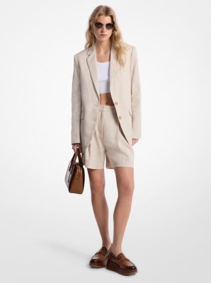 Linen and Cotton Twill Blazer image number 0