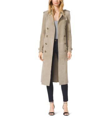 Michael kors suede outlet coat