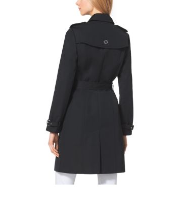 Sateen trench shop coat michael kors