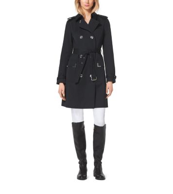 Michael kors sateen trench coat new arrivals