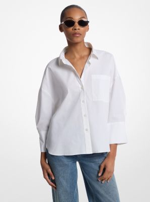 Stretch Cotton Poplin Shirt image number 0