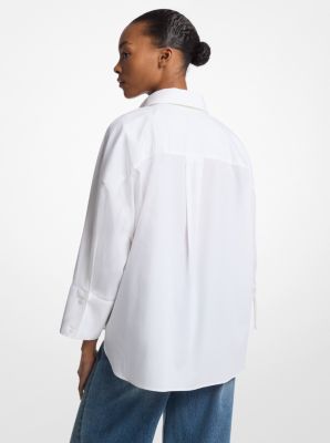 Stretch Cotton Poplin Shirt image number 1