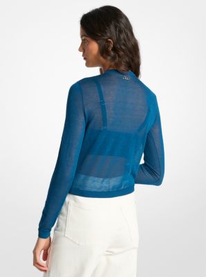 Tencel Blend Cropped Cardigan and Bra Top