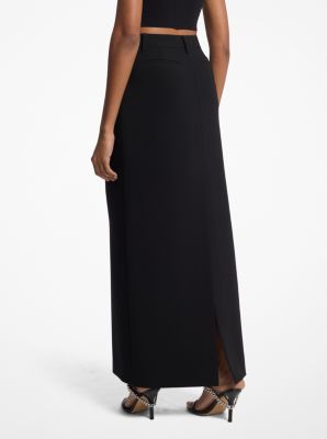 Textured Crepe Trouser Maxi Skirt image number 1