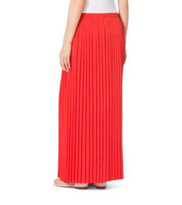 Pleated Maxi Skirt