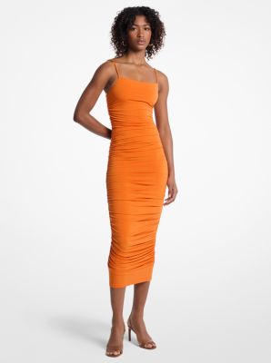 Ruched Stretch Matte Jersey Dress image number 0