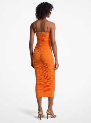 Ruched Stretch Matte Jersey Dress image number 1