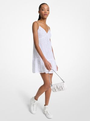 Michael Kors Corded Floral Lace Mini Slip Dress