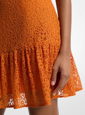 Mini-robe nuisette en dentelle florale en point d’Alençon image number 2