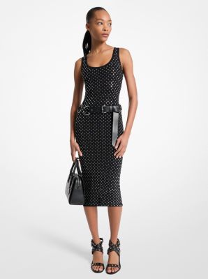 Studded Viscose Blend Midi Dress image number 0