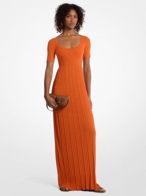 Ribbed Stretch Knit Midi Dress image number 0