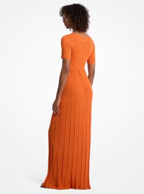 Ribbed Stretch Knit Midi Dress image number 1