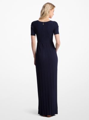 Ribbed Stretch Knit Midi Dress image number 1