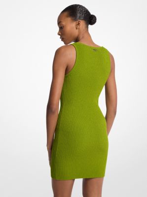 Ribbed Stretch Viscose Tank Dress image number 1