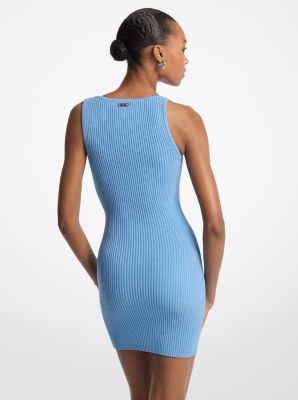 Ribbed Stretch Viscose Tank Dress image number 1