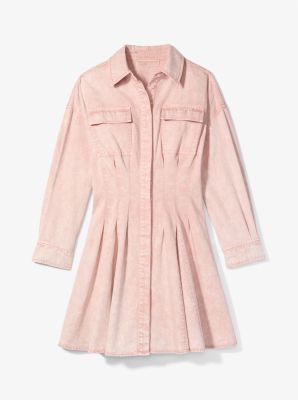 Lunar New Year Garment-Dyed Denim Shirtdress image number 2