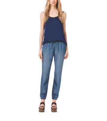 Chambray Track Pants Michael Kors Canada