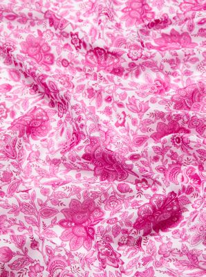 Floral Print Cotton Scarf