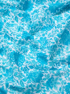 Floral Print Cotton Scarf