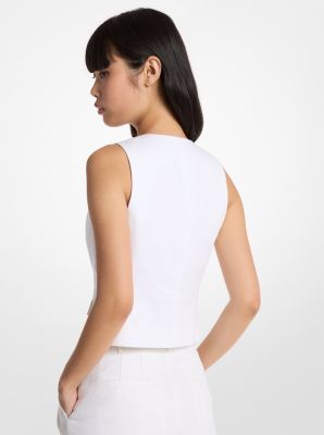 Weste aus Leinen und Baumwolle