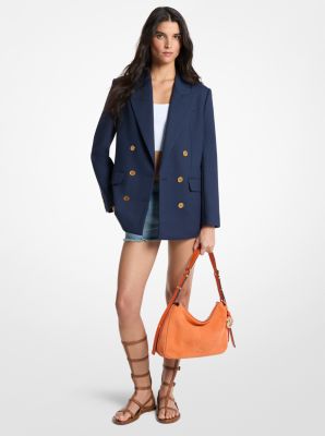 Blazer oversize de crep&eacute;
