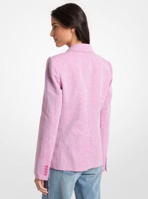 Linen and Cotton Patch Pocket Blazer