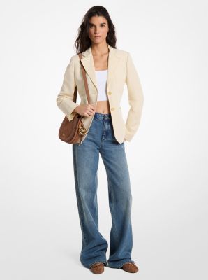 Linen and Cotton Patch Pocket Blazer