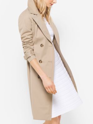 Sateen trench coat michael on sale kors