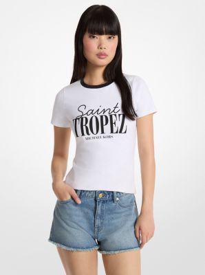 T-Shirt St. Tropez aus Stretch-Baumwolle