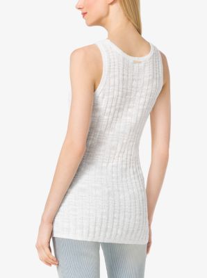 Ribbed Cotton-Blend Tank image number 1