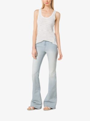 Ribbed Cotton-Blend Tank image number 2