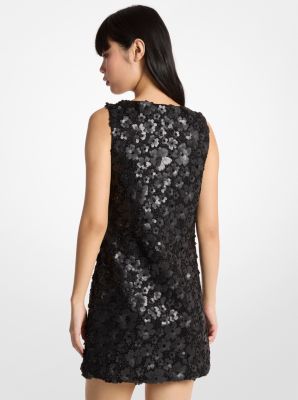 Floral Embellished Scuba Mini Dress