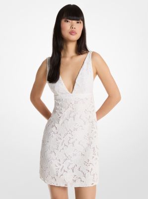 Corded Floral Lace Mini Dress