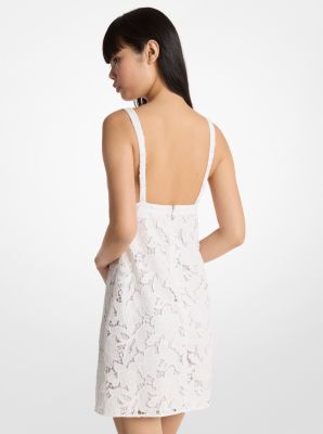 Corded Floral Lace Mini Dress