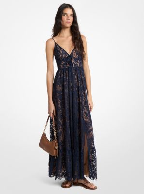 Corded Floral Lace Maxi Dress