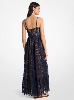 Corded Floral Lace Maxi Dress