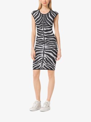 Zebra Jacquard Dress
