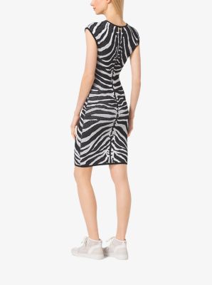 Zebra Jacquard Dress