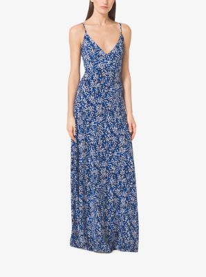 Michael kors floral 2024 maxi dress