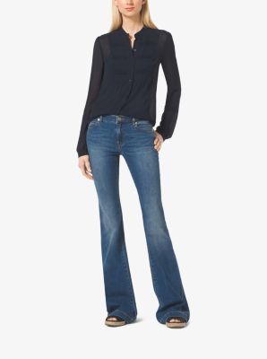 Jean &eacute;vas&eacute; &agrave; cinq poches