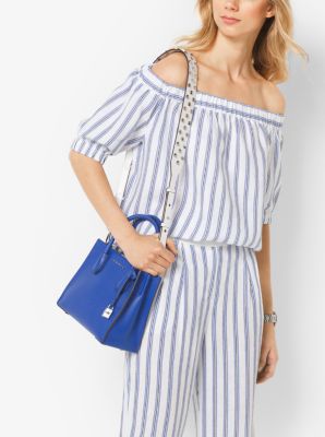 Striped Linen Off-The-Shoulder Top