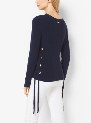 Michael kors 2024 lace up sweater