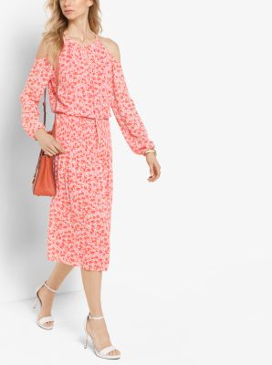 Michael kors pink outlet flower dress