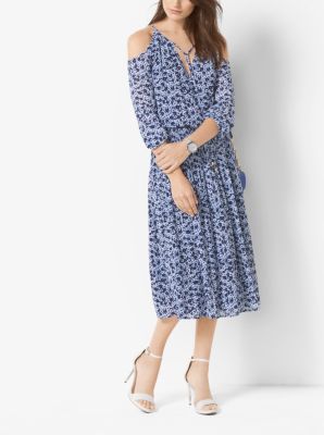 Michael kors store tie neck dress