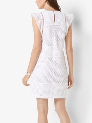 Eyelet-Embroidered Shift Dress