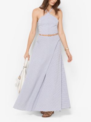 seersucker maxi skirt