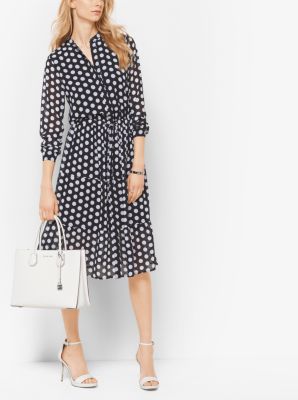 michael kors polka dot dress